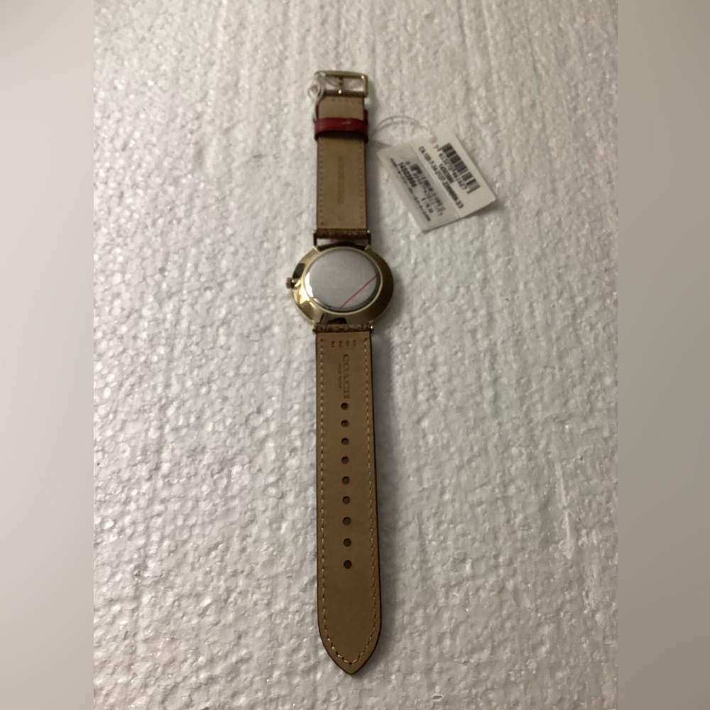 Coach Gold Watch with Red Heart Details - Picture 9 of 10